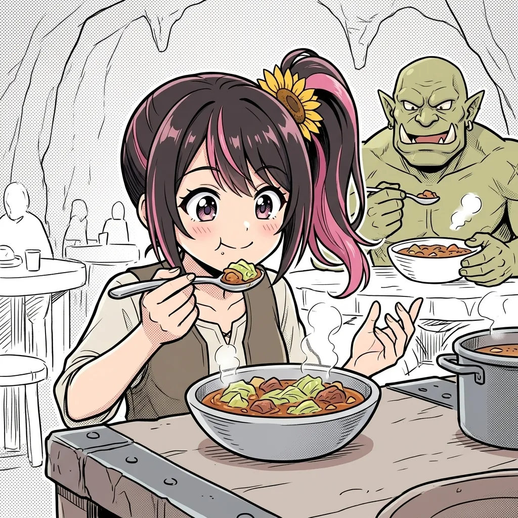 ダンジョン飯 第4話「キャベツ煮/オーク」感想アイキャッチ