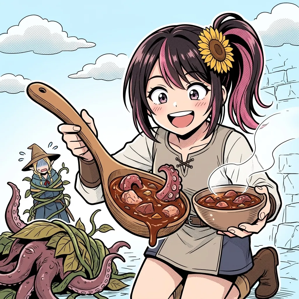 ダンジョン飯 第9話「テンタクルス/シチュー」感想アイキャッチ