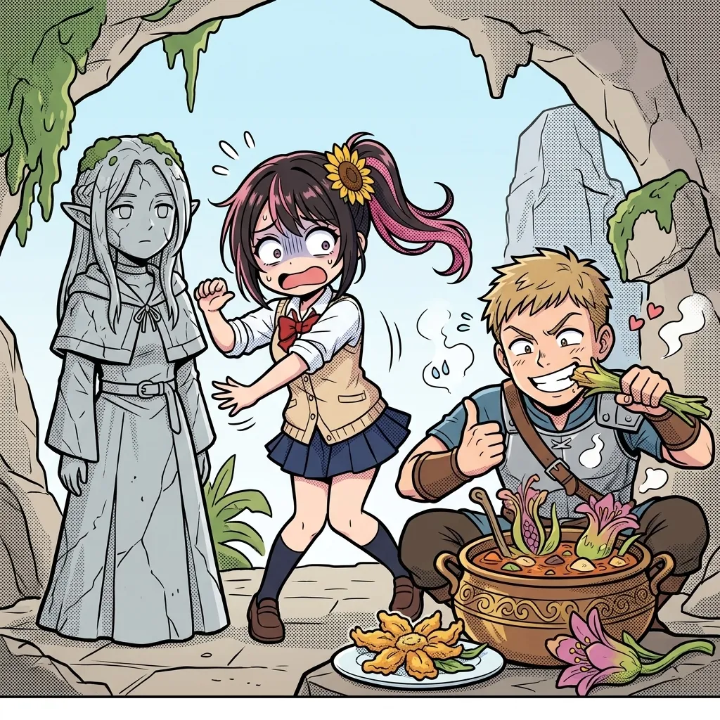 ダンジョン飯 第15話「ドライアド/コカトリス」感想アイキャッチ